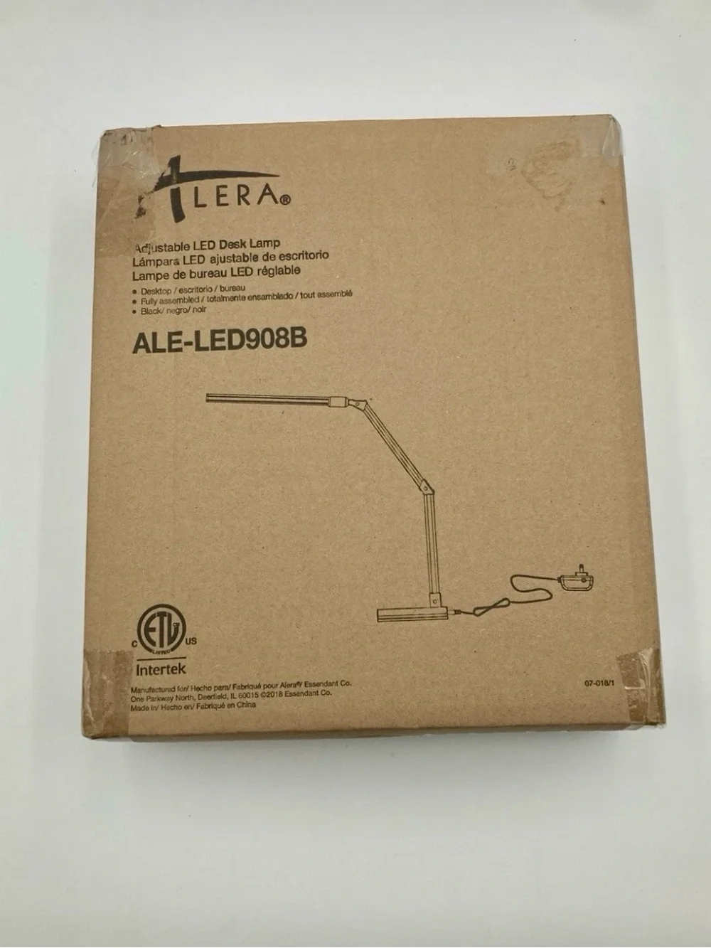 Alera ALE-LED908B Adjustable Desk Lamp for Office Or Home Use Brand New Open Box